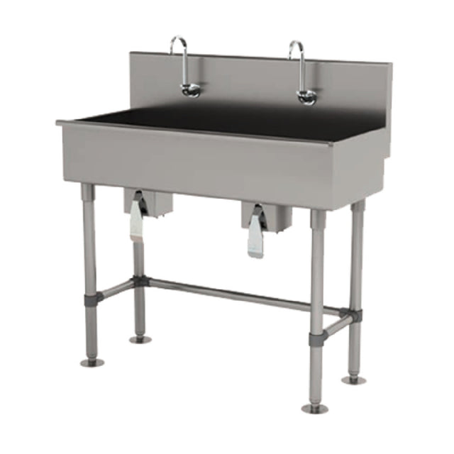 Advance Tabco 19-FM-48KV Multiwash Hand Sink With Knee Valve 48"W X 19-1/2"D X 42-1/2"H (overall)