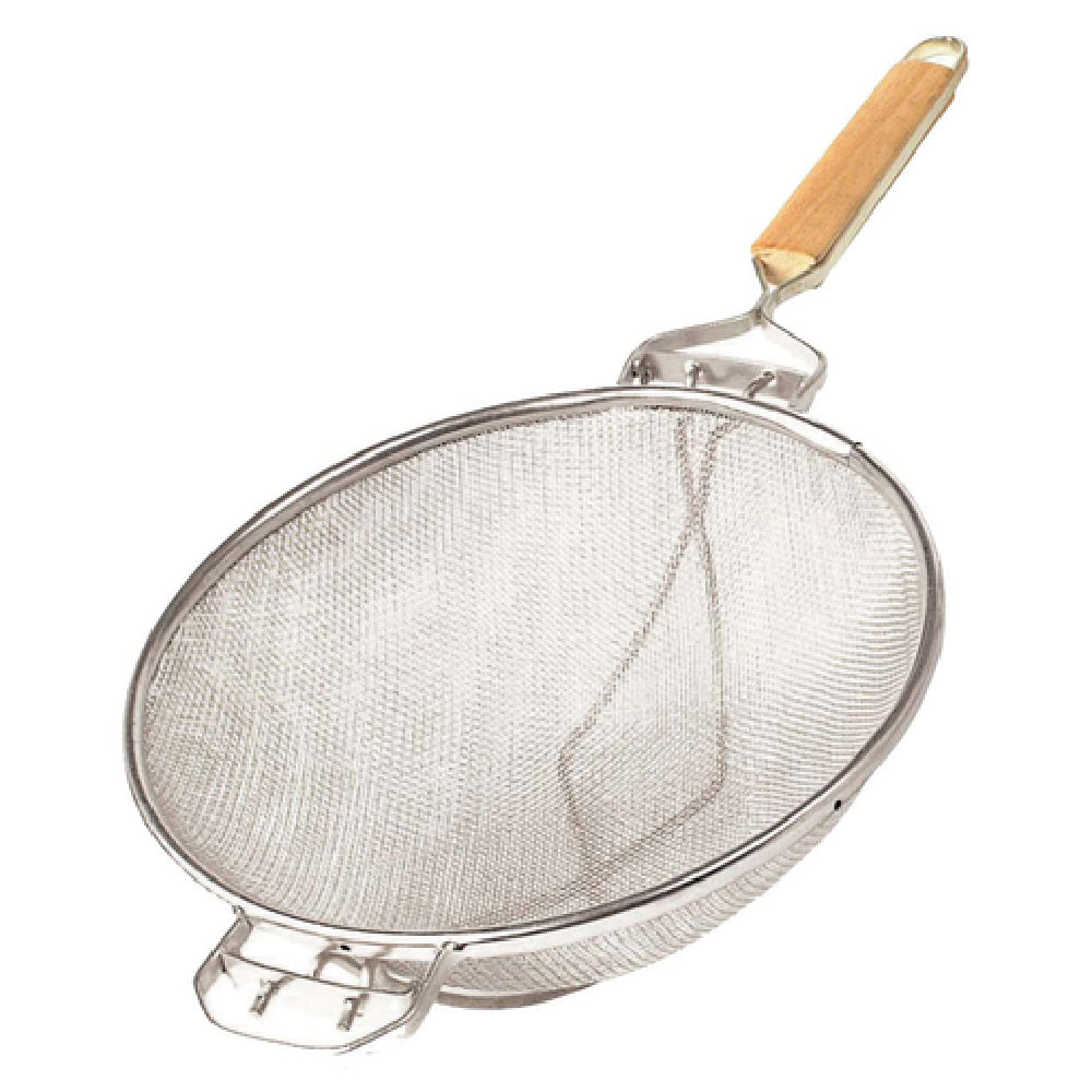 Omcan 80366 (80366) Strainer 10" Diameter Reinforced Tinned Double Mesh