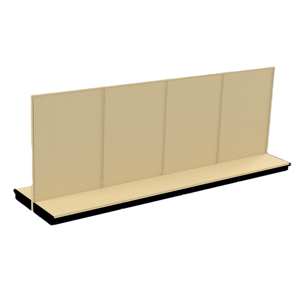 Kent Unlimited GN1615078_IVORY Gondola 192"W X 15"D X 78"H Ivory Or Black