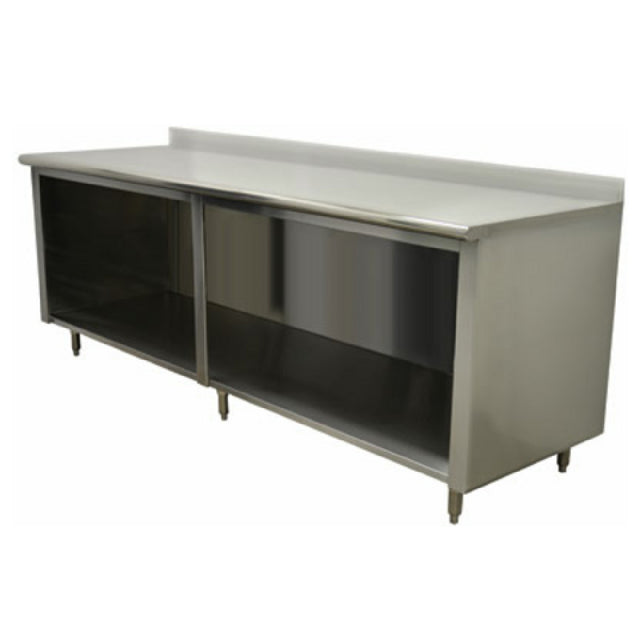 Advance Tabco EEK-SS-248-X Special Value Economy Work Table 96"W X 24"D Open Front Cabinet Base