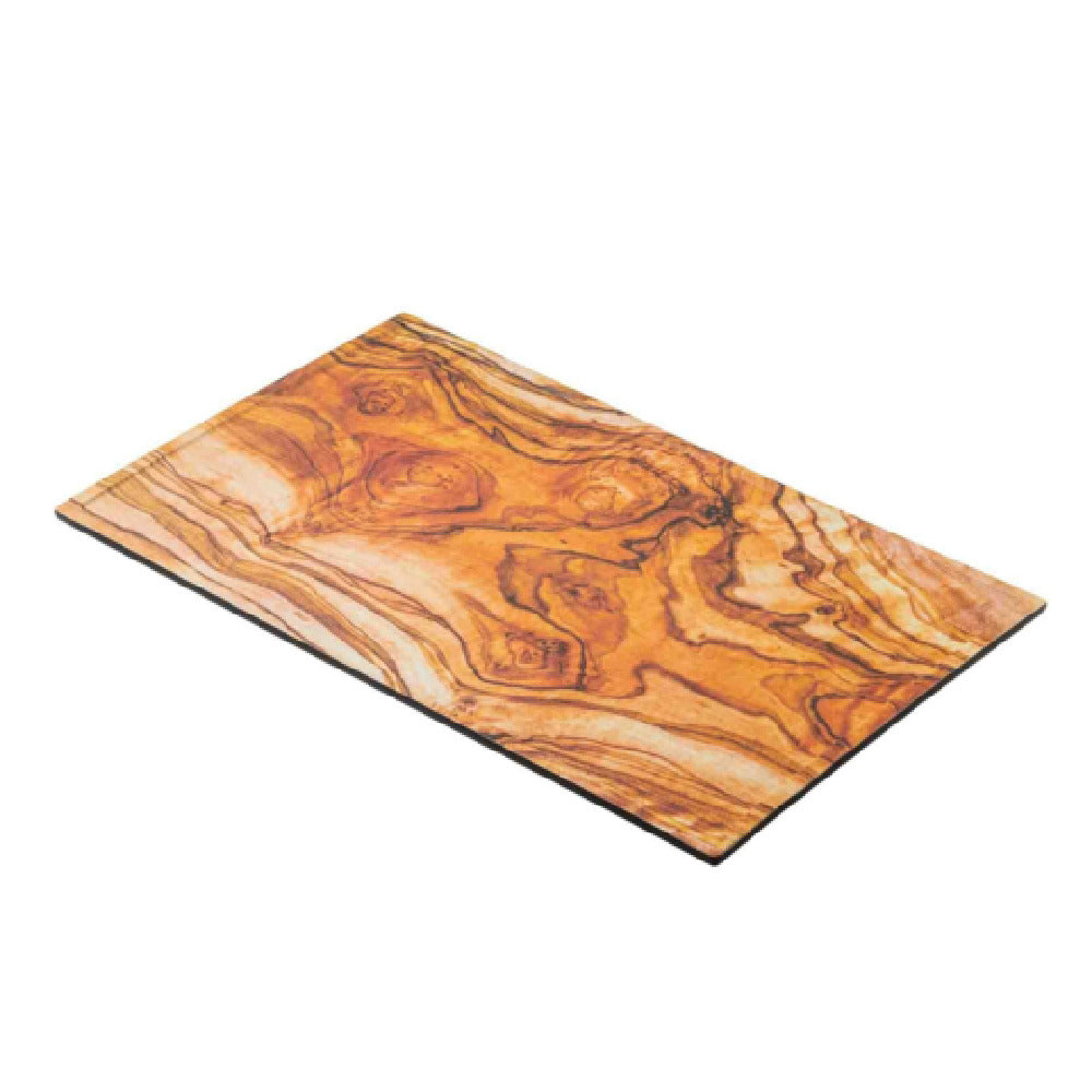 TableCraft Products 13313 - Olivewood Melamine Collection Serving Tray, 20.75" X 12.75" X 0.625"