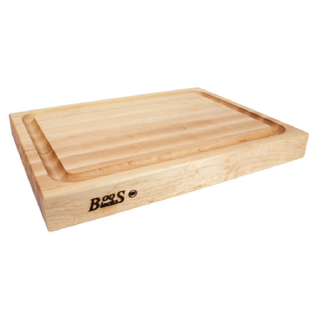 John Boos RA02-GRV Professional Cutting Board 20"W X 15"D X 2-1/4" Thick Edge Grain Construction