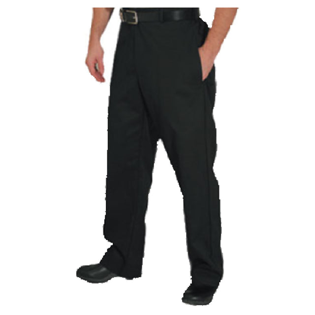 John Ritzenthaler Company P034BK-L Chef Revival® Chef's Trousers Large Poly Cotton Blend