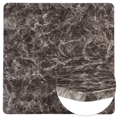 Flash Furniture XU-4242-MAR-GG 42" Square Gray Marble PVC Table Top [XU-4242-MAR-GG]