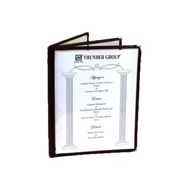 Thunder Group PLMENU-L3BR Menu Cover 8-1/2" X 11" 3-page Book Fold