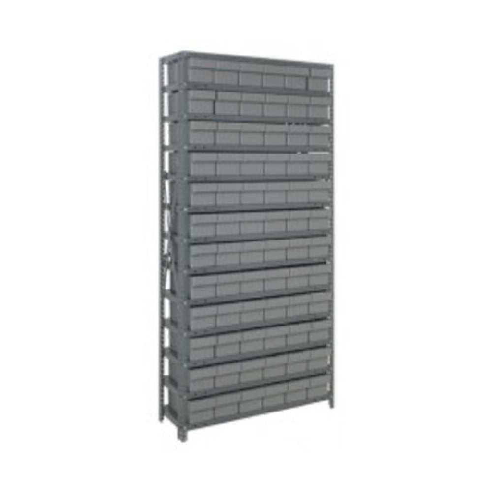 Quantum 2475-603_BLUE - Shelving Unit, 24"D X 36"L X 75"H, Heavy Duty