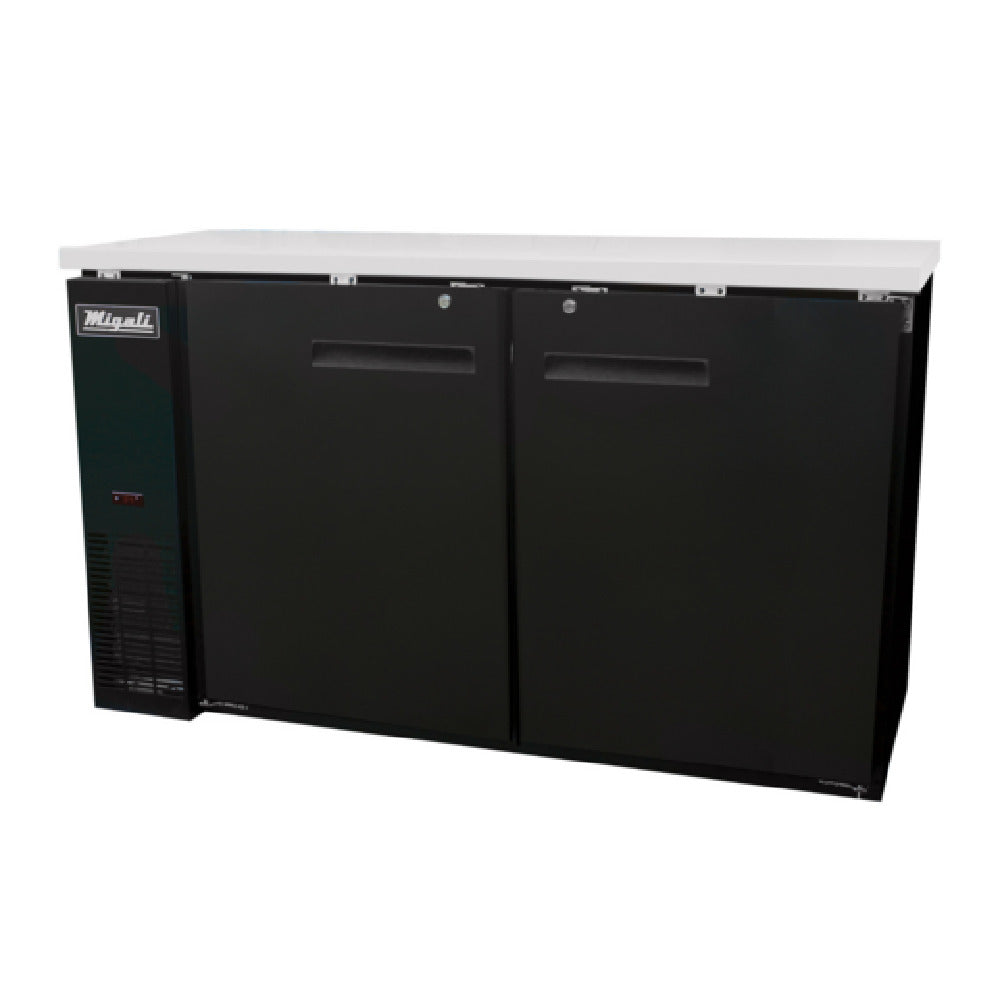 Migali Industries C-BB60-HC Competitor Series® Refrigerated Back Bar Cabinet Two-section