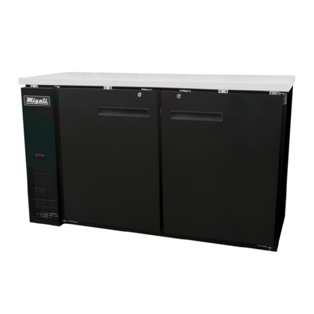 Migali Industries C-BB60-HC Competitor Series® Refrigerated Back Bar Cabinet Two-section