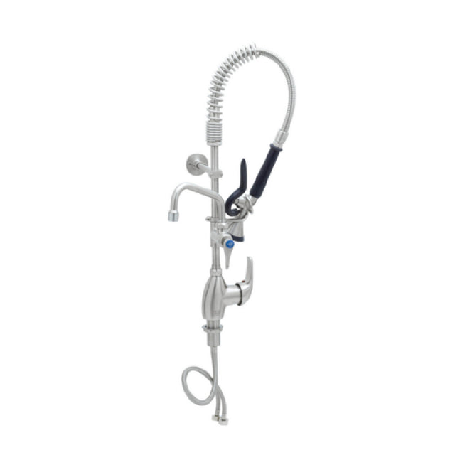 T&S Brass SMPF-2LSN-06 Mini Pre-Rinse Unit Single Hole Deck Mount Single Lever Faucet