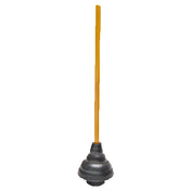 Franklin Machine Products 280-1246 Plunger 6" Wide Rubber Base On A 21" Handle Black