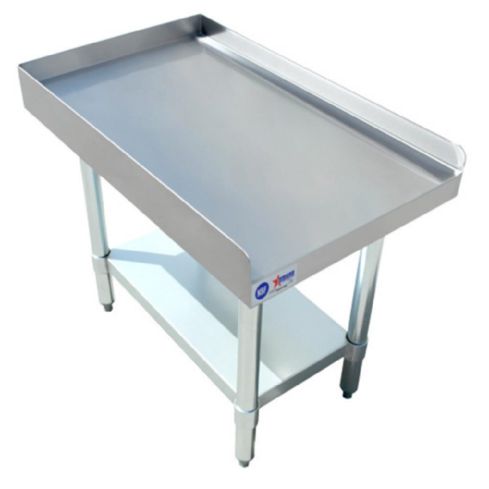 Omcan 47692 (47692) Equipment Stand 15"W X 30"D Stainless Steel Top With 2" Upturn On Rear & Sides