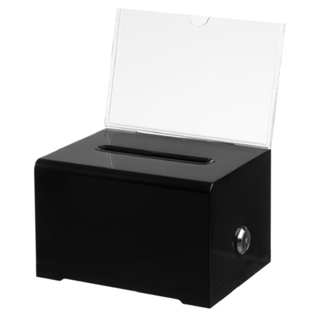 Alpine Industries ADI637-BLK Suggestion Box 6.2" X 4" X 4.5"H Message Display