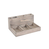 Cal Mil 796-110 Aspen Packet/Stir Stick Holder 6" X 9" X 4-11/32"H Gray-washed Pine Wood