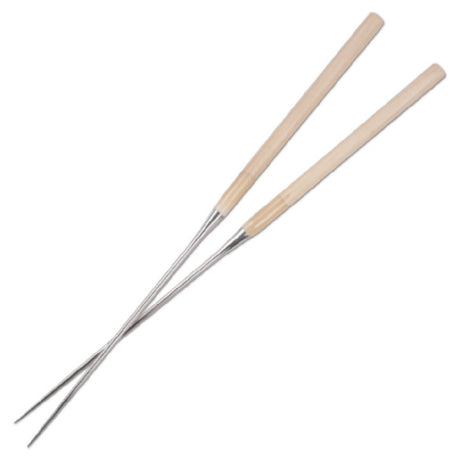 JB Prince UA126 Forged Chopsticks (Moribashi) With Ho-Wood Handle 12.0" Steel And Wood