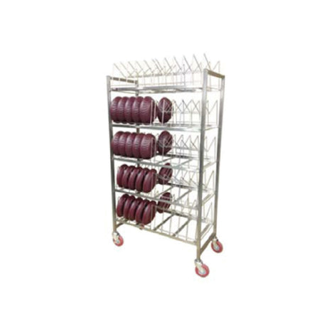 Carter Hoffmann DMR80 Dome Drying Rack Stainless Steel Construction With Removable Wire Caddy