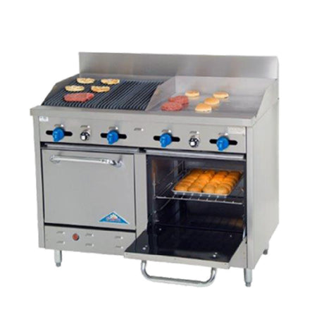 Comstock-Castle F3218-24-2RB Range Gas 48" Wide