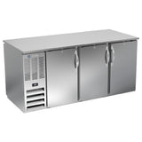 Beverage Air BB72HC-F-PT-S - Refrigerated Open Food Rated Back Bar Pass-Thru Storage Cabinet