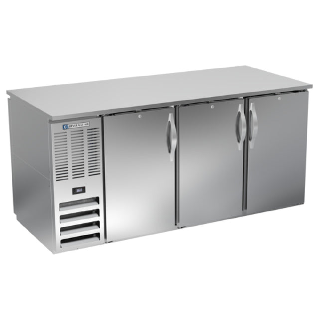 Beverage Air BB72HC-F-PT-S - Refrigerated Open Food Rated Back Bar Pass-Thru Storage Cabinet