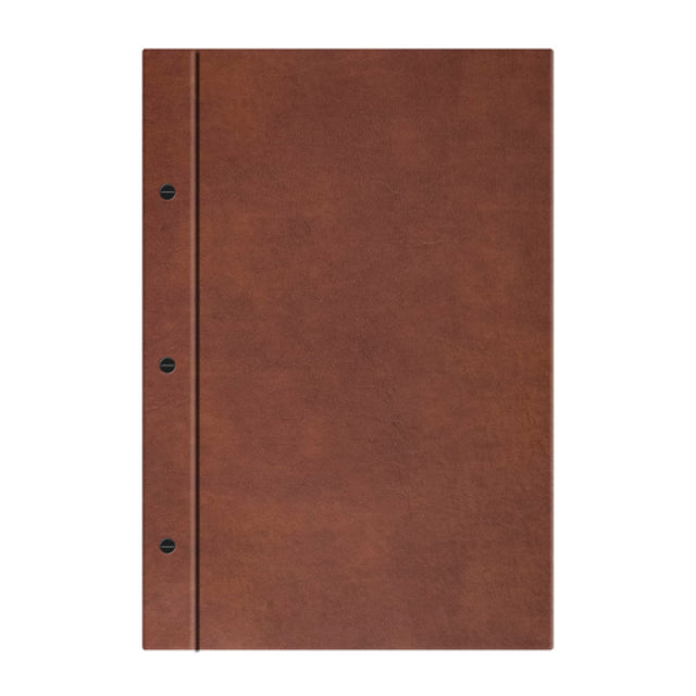 Risch CMBFF-LTH 8.5X14 Tuxedo Leather Bonded Leather Chicago Menu Board (specify Color)