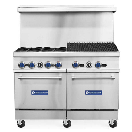 USR Brands SR-R48-24CB Standard Range Restaurant Range Natural Gas 48"W