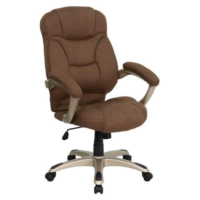 Flash Furniture GO-725-BN-GG Executive Swivel Office Chair 41-1/2" To 45-1/4" Adjustable Height