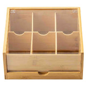 TableCraft Products 13005 - Tea Holder, 8.5" X 8.5" X 4", 6-compartment