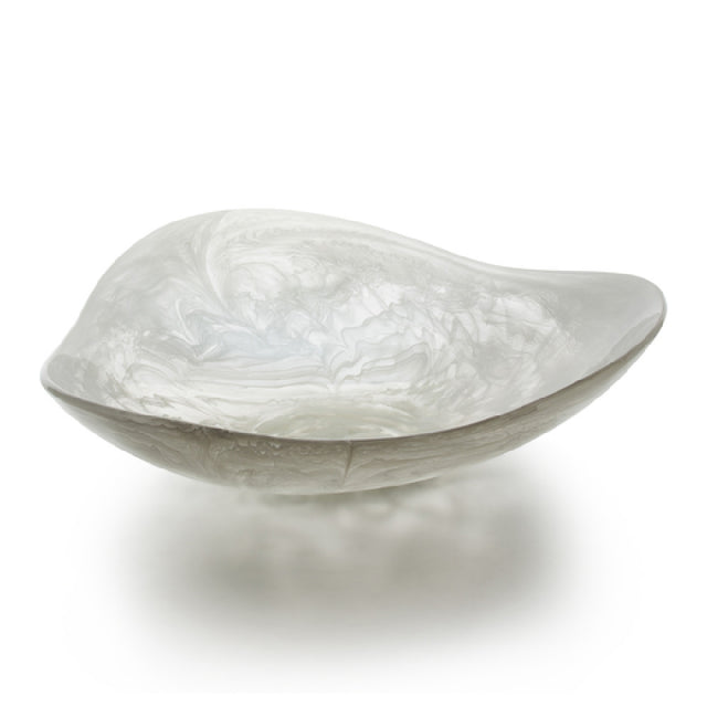 Bon Chef 59017-FROST Triangle Resin Bowl 15.25" X 15.25" X 4" Lead Free