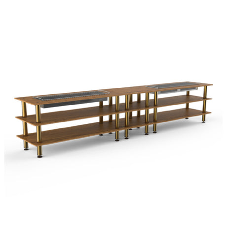 Steelite MGCMLD04BBXF - Double Heat Buffet Table, 171.5" X 29.5" X 36.5", Modular