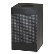 Rubbermaid FGSC18EPLTBK - Silhouette Indoor Receptacle, 20 Gallon, 19" X 19" X 32"H