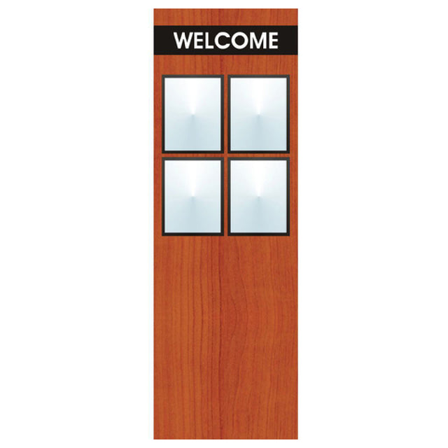Hubert 84354 - Menu Board, 4-pocket, Floor Stand