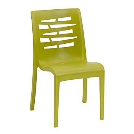 Grosfillex US218152 Essenza Stacking Chair Designed For Outdoor Use Air Molding Technology Resin