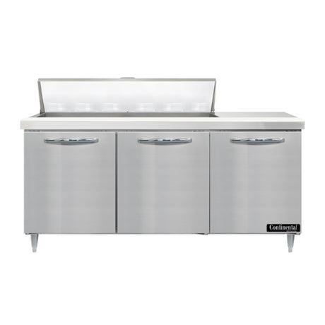 Continental Refrigerator D72N12 Designer Line Sandwich Unit 72"W Three-section