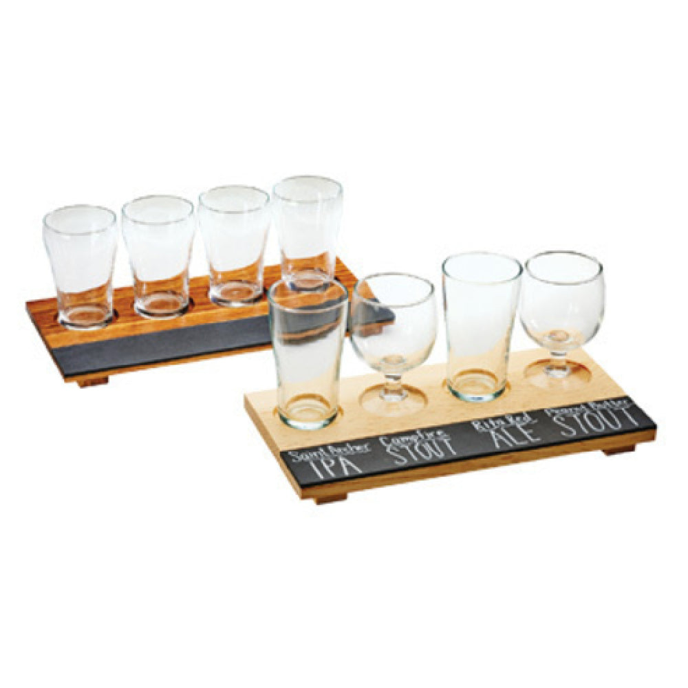 Cal Mil 2064 Write-On Tray Beer Flight 12"W X 6"D X 1/2"H Rectangular