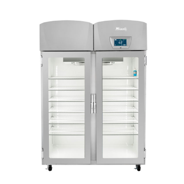 Migali Industries EVOX-2RG-C Medical-Grade Refrigerator 44.9 Cu. Ft. Capacity Two Glass Door
