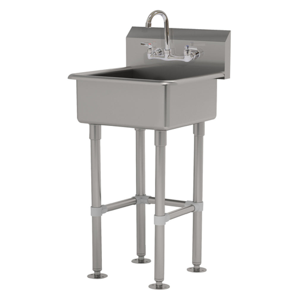 Advance Tabco FS-FM-2721-F Service Sink Splash Mount Faucet Provision With Stainless Steel Legs And Flanged Feet