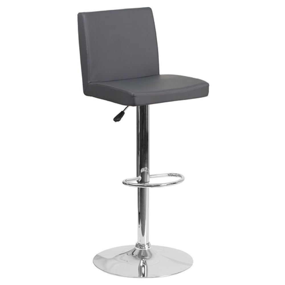 Flash Furniture CH-92066-GY-GG Swivel Bar Stool Adjustable Height Contemporary Style