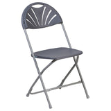 Flash Furniture LE-L-4-CH-GG Hercules Series Folding Chair 800 Lb. Weight Capacity