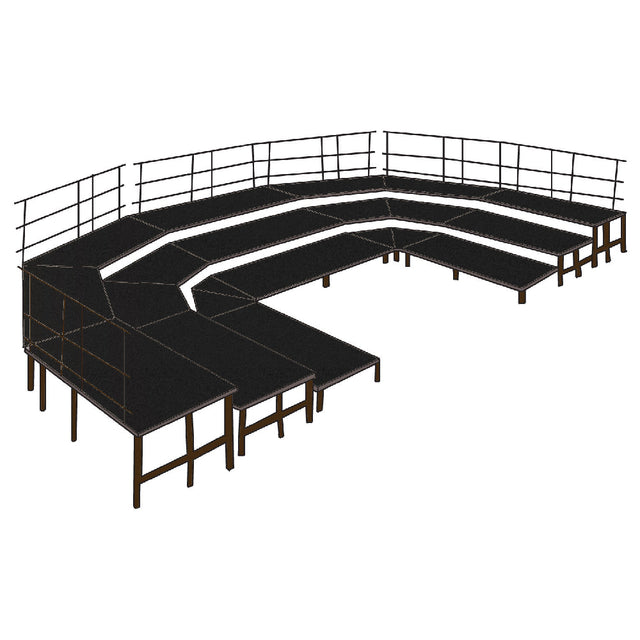 National Public Seating SBRC48 NPS® Seated Band Configuration 3 Level