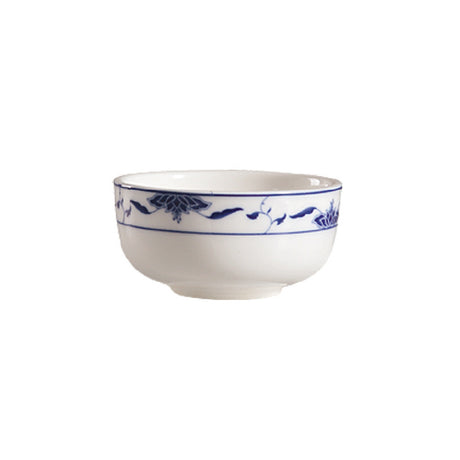 CAC China 103-95 Blue Lotus Jung Bowl 9 Oz. 4-1/2" Dia. X 2-1/4"H