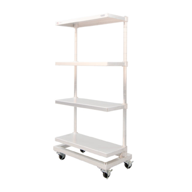 New Age Industrial 53317 To-Go Shelving Unit 42"W X 16"D X 60"H Mobile