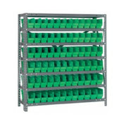 Quantum 1239-100_RED - Shelving Unit, 12"D X 36"L X 39"H, Heavy Duty