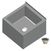 SPG MOP-20-12 - Universal Stainless Mop Sink, Floor Mounted, 20" X 20" X 12" Deep Bowl Size