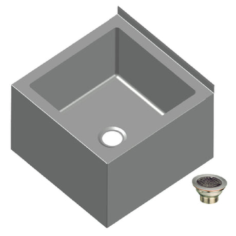 SPG MOP-20-12 - Universal Stainless Mop Sink, Floor Mounted, 20" X 20" X 12" Deep Bowl Size