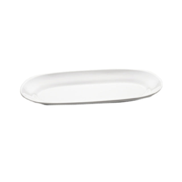 GET Enterprises M17RC-NW Elite Global Solutions Platter 16-1/2"L X 7-1/2"W X 1-1/2"H Oval