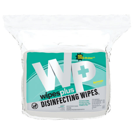 Carlisle 37301 WipesPlus® Disinfecting Surface Wipes Refill Bag White (800 Wipes Per Bag 4 Bags Per Case)