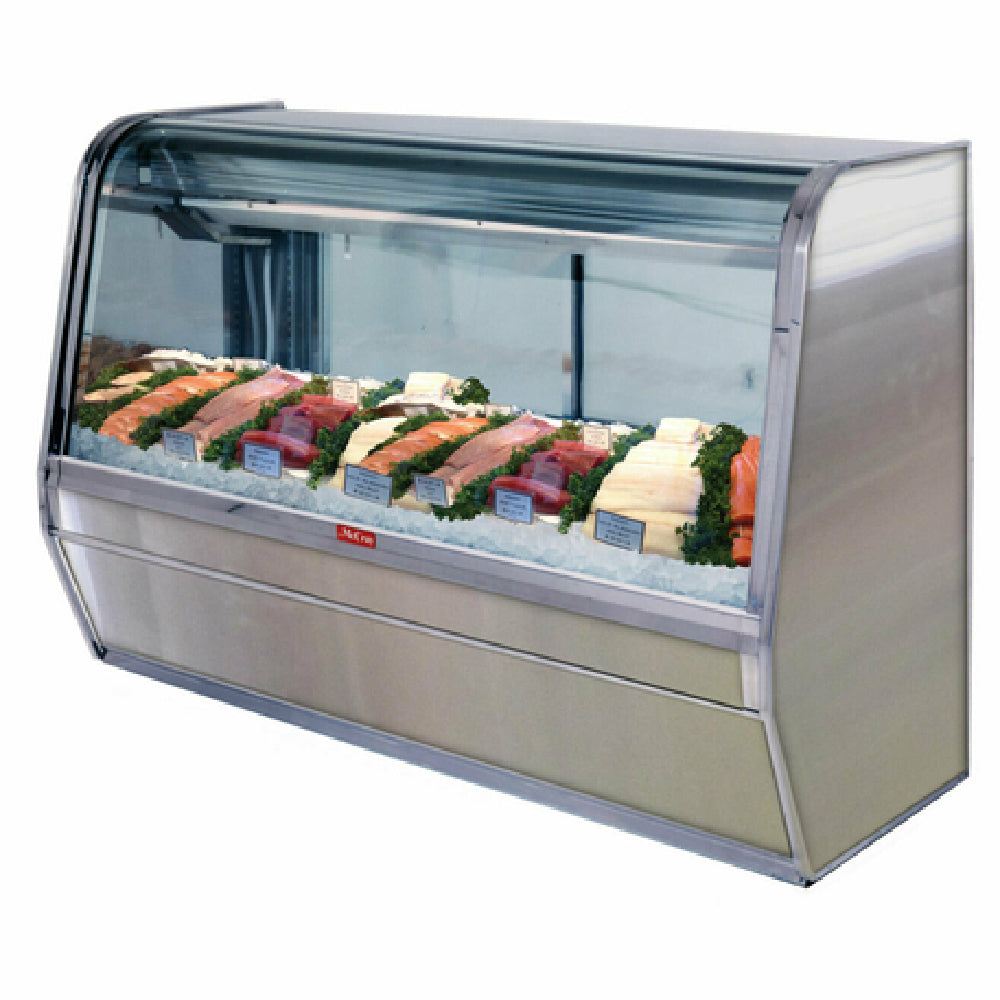 Howard-McCray SC-CFS32E-4C-S-LED Curved Glass Fish/Poultry Service Case 50"W Single Duty