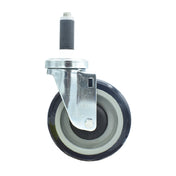 BK Resources 5SBR-1RA-PLY - Swivel Caster, 1" Expanding Stem, 5" Polyolefin Wheel