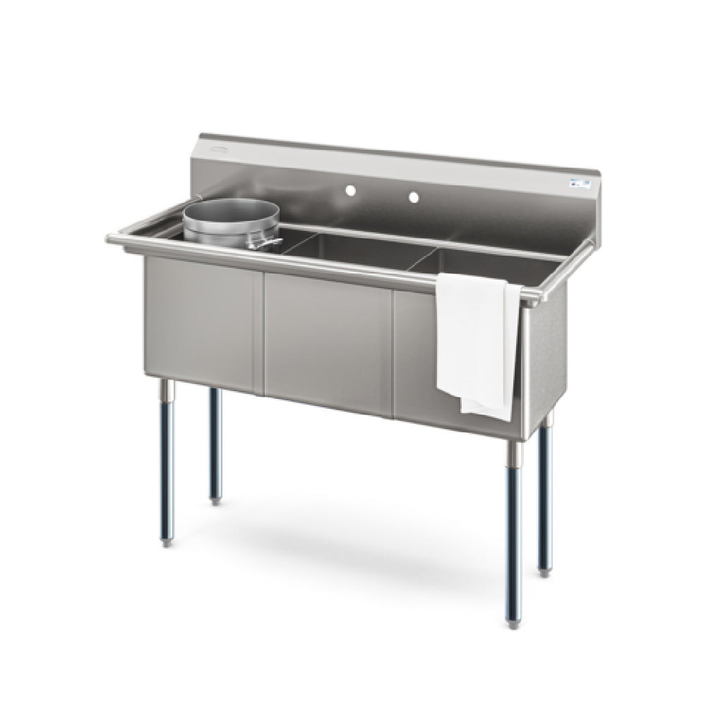 Koolmore KM-SC151514-N316 Sink 3-compartments 51"W X 21"D X 43-1/5"H Overall Size