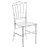 Flash Furniture BH-H002-CRYSTAL-GG Flash Elegance Stacking Napoleon Chair 800 Lb. Weight Capacity