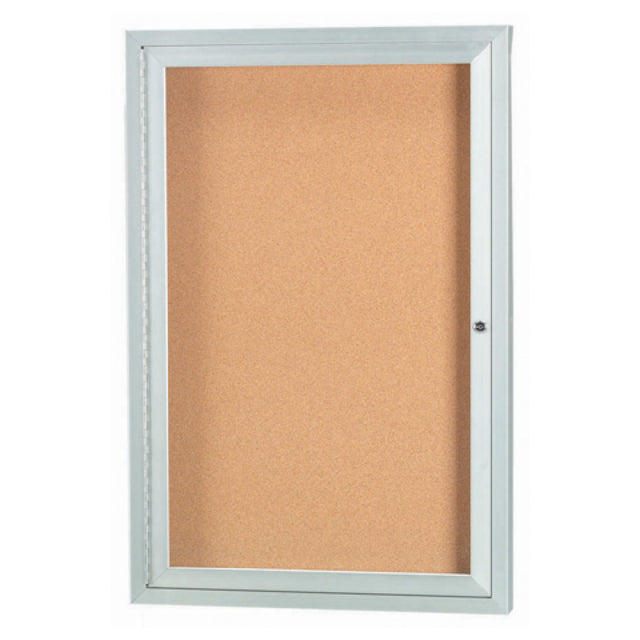 Aarco DCC3624R Aluminum Bulletin Board 24"W X 36"H Enclosed